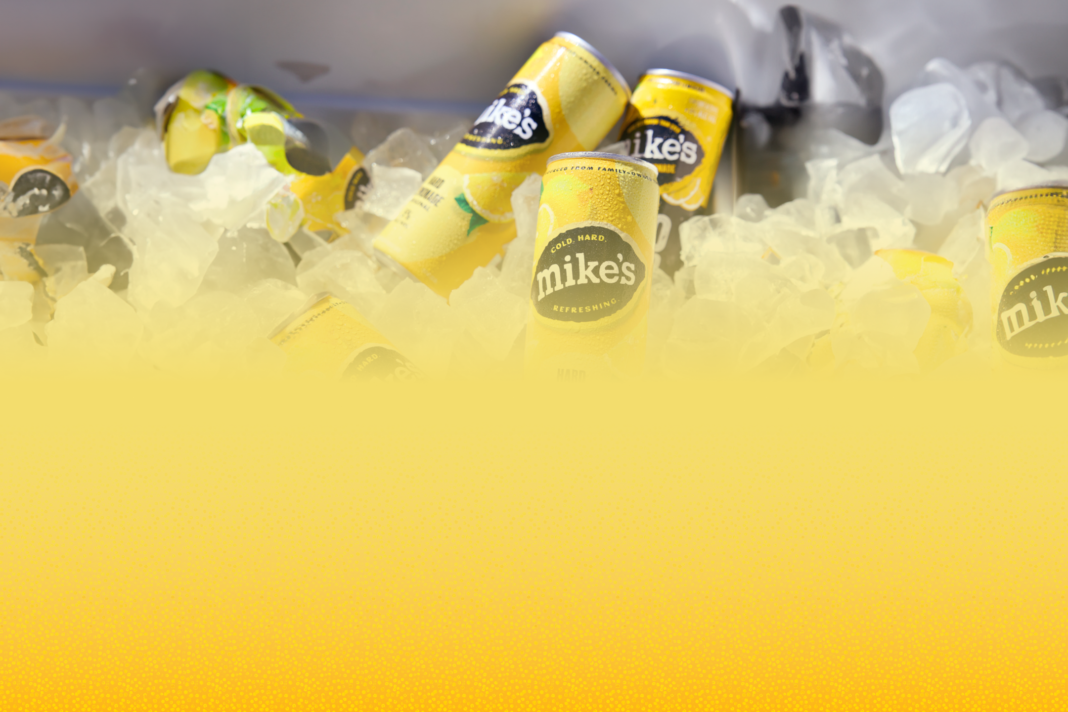Mike's Hard Original Lemonade, yellow desktop cross banner