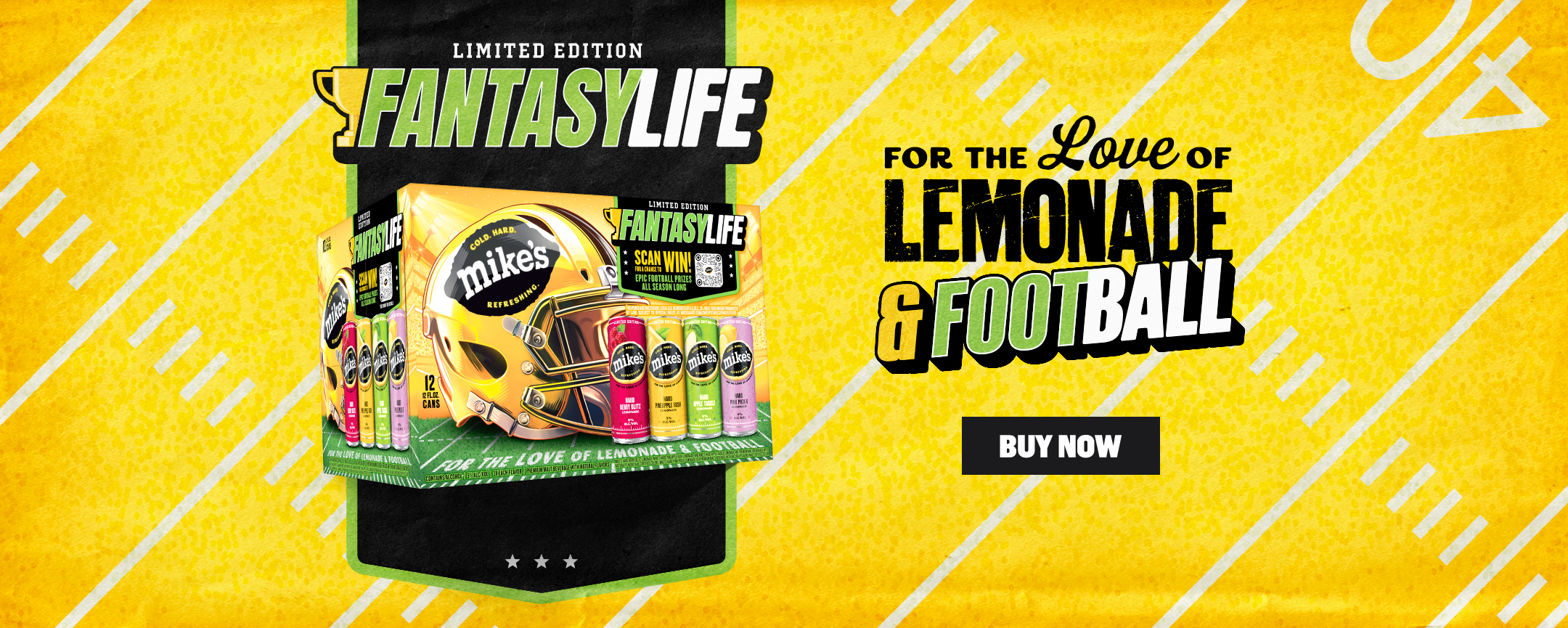 Desktop banner of Mike's Hard Fantasy Life Limited Edition pack.