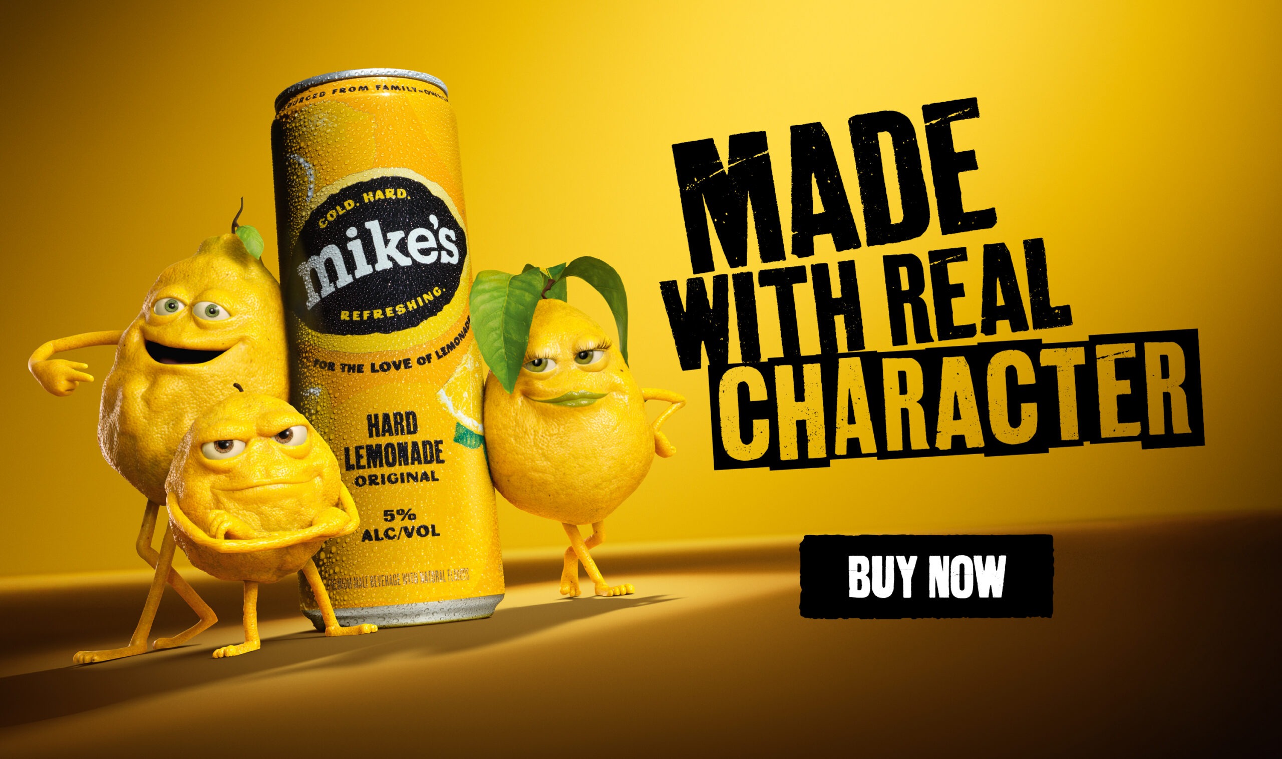 Mikes Website Desktop Banner - Lemon Characters