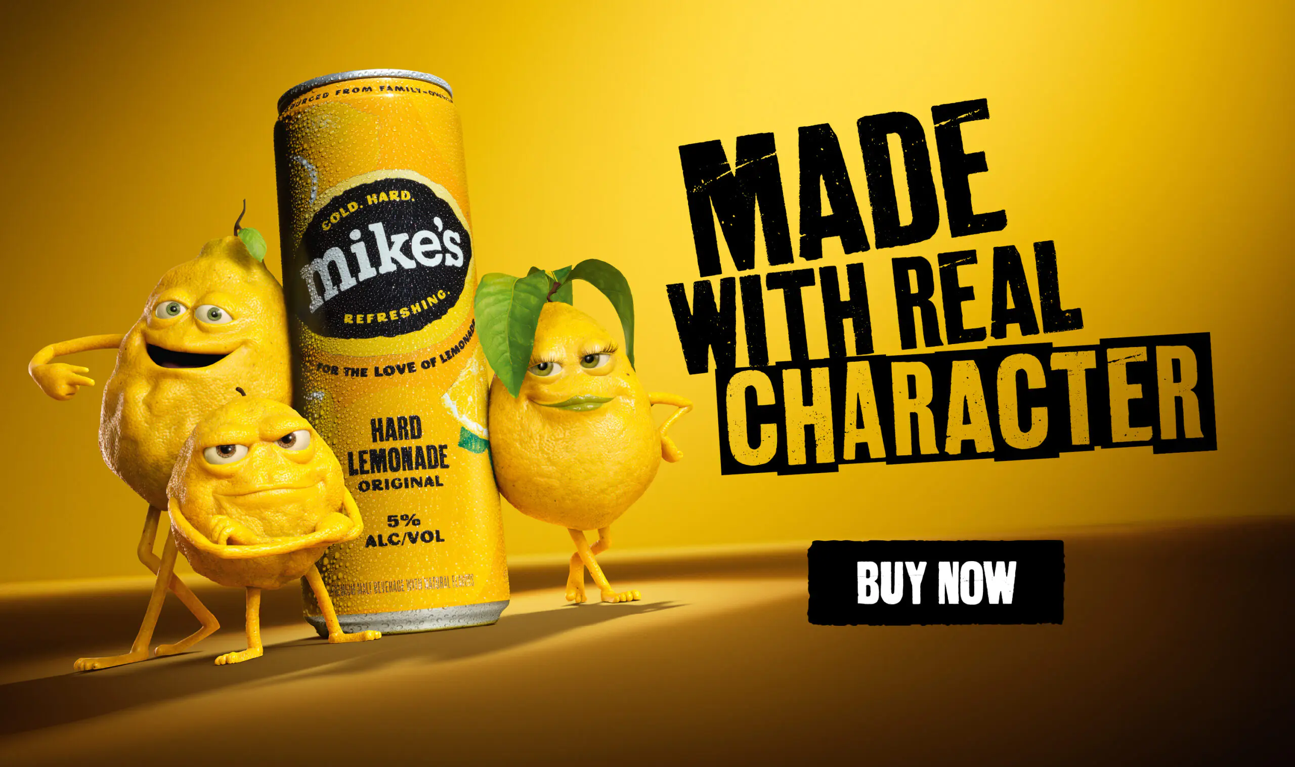 Mikes Website Desktop Banner - Lemon Characters